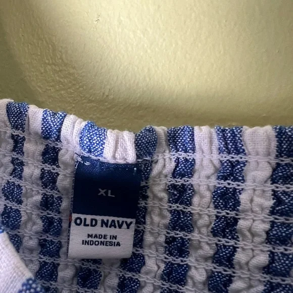 Old navy Blue and White Striped Dress - Picture 5 of 6